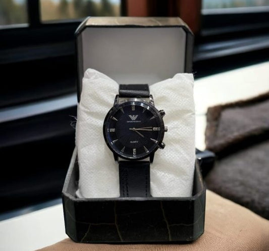 Men’s Casual Strap Wrist Watch Black